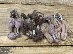 Vintage DMC Laine Tapisserie Wool Yarn Neutral # 7262, 7236, 7221 | 9 Skeins
